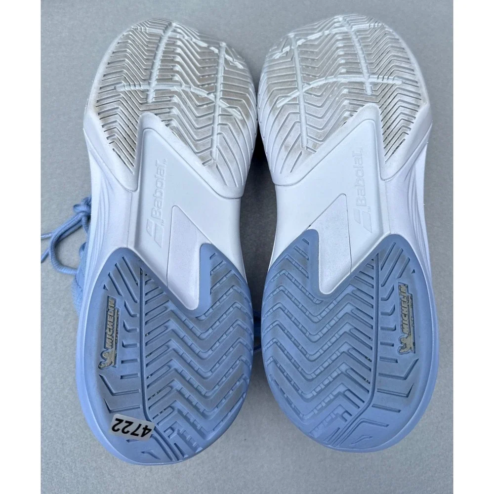 Babolat SFX 4 All Court Tennis Shoes Womens 10 Blue Michelin Sole Pickleball Run